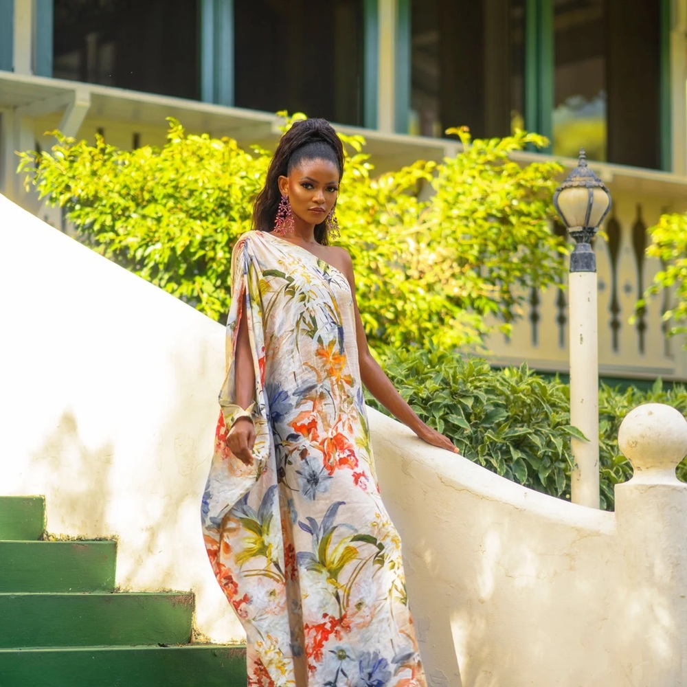 Saona Kaftan Linen Size SM